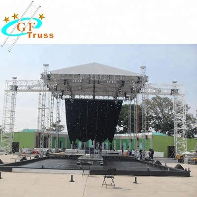 উত্সব ব্যবহৃত থিয়েটার আলোর ট্রস 290 মিমি অ্যালুমিনিয়াম স্পিগট প্রকার