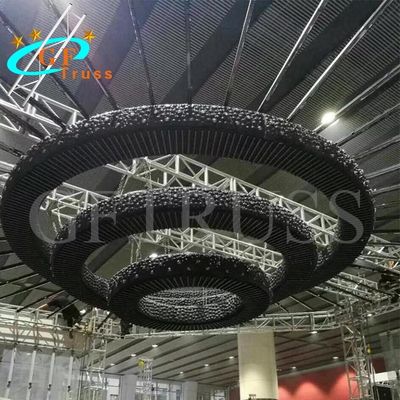 ঘূর্ণায়মান অ্যালুমিনিয়াম লাইটিং ট্রাস আবর্তিত ট্রস লিফিং ডাউন ডাউন