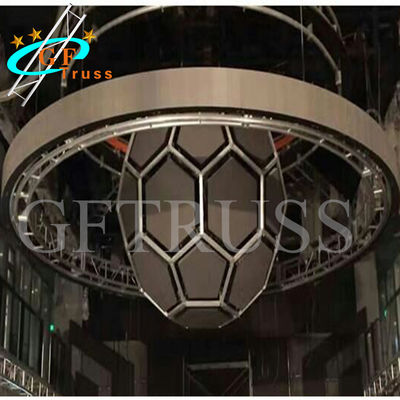 ঘূর্ণায়মান অ্যালুমিনিয়াম লাইটিং ট্রাস আবর্তিত ট্রস লিফিং ডাউন ডাউন