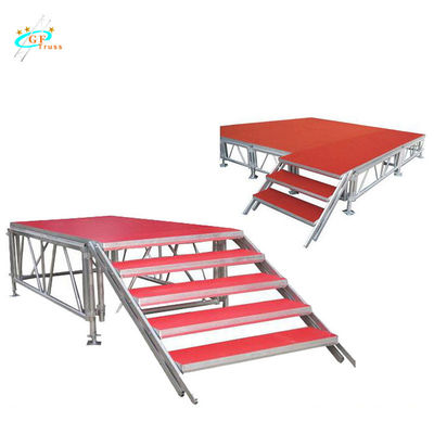 পোর্টেবল 0.8M 6082-T6 অ্যালুমিনিয়াম স্টেজ প্ল্যাটফর্মটি কাস্টমাইজ করুন