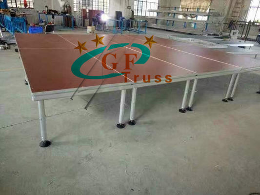 ফায়ারপ্রুফ আউটডোর ইভেন্ট 4 ফুট অ্যালুমিনিয়াম স্টেজ প্ল্যাটফর্ম ফ্রেম