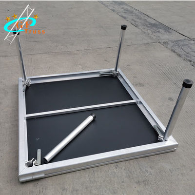 পার্টির জন্য 1.22M * 1.22M অ্যালুমিনিয়াম অ্যালো পোর্টেবল আউটডোর স্টেজ
