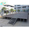 Telescopic Portable Stage Risers With 5 Floors Stairs 7x7 Portable Stage Platform For Event