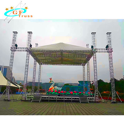 পর্যায় prerformance জন্য 390mmx390mm অ্যালুমিনিয়াম ছাদ ট্রাস সিস্টেম